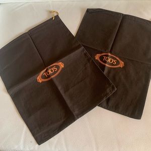New TOD’S  Shoe Dust drawstring Bag W 11 3/4”//H 15 ". (available 8 for sale,